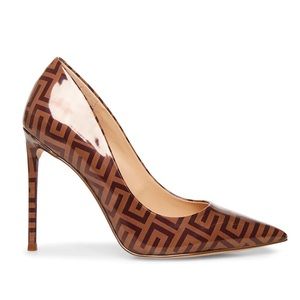 🆕 STEVE MADDEN Steve Madden Luiza Pump (camel & brown geometric print) 🤎